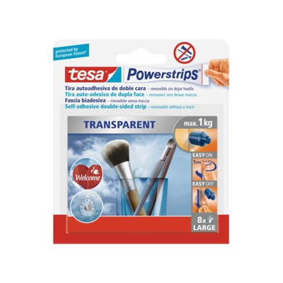 Powerstrips Strisce Tras. 8 Pz 58814 - Tesa