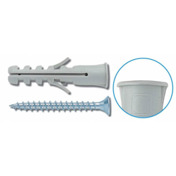 Conf. 10 Tasselli Con Bordo C/Vite Mm. 6 50 Cf - ITW en oferta