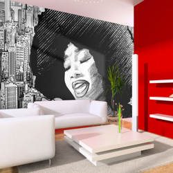 Fotomurale Cantante jazz cm 200x154 cm 200x154 Artgeist características