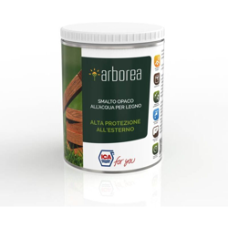 Ica For You FNB35-0250 Smalto Opaco All'Acqua per Legno da Esterni, Bianco en oferta