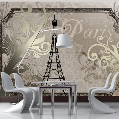 Fotomurale Vintage Paris color oro cm 300x210 Artgeist