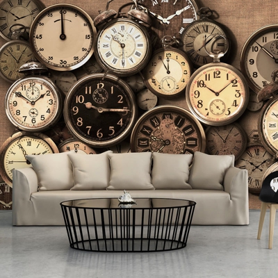 Fotomurale Old Clocks cm 300x210 Artgeist