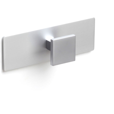 Appendiabiti da fissare alla parete o sui mobili, Alluminio-Zama, Cromato Satinato, 1 gancio. Marchio REI