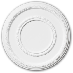 Profhome Decor - Rosone soffitto parete 156004 Profhome elemento soffitto elemento decorativo stile neoimpero bianco Ø 43,5 cm características