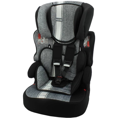 Nania Seggiolino Auto per Bambini Beline First Gruppo 1+2+3 Grigio