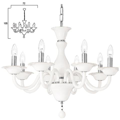 Lampadario a sospensione moderno per arredo interno 72x105
