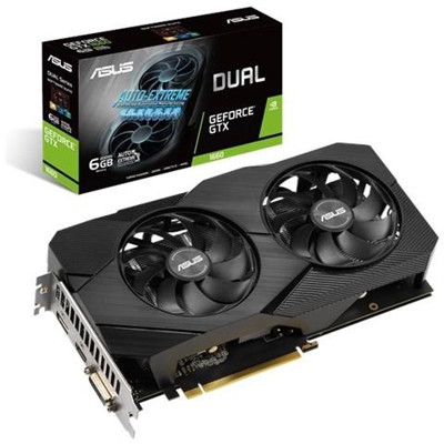 GeForce GTX 1660 6 GB GDDR5 Pci-E 1 x DVI-D / 1 x DisplayPort / 1 x HDMI Dual OC