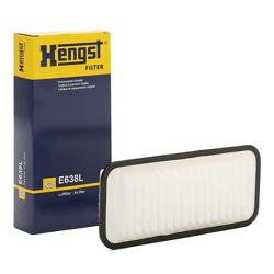 HENGST FILTER Filtro Aria E638L  PEUGEOT,TOYOTA,CITROËN,107 Hatchback (PM_, PN_),Yaris Hatchback (_P9_),Yaris Hatchback (_P1_),Yaris Hatchback (_P13_) características