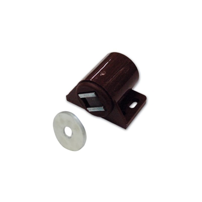 100 Pezzi Ferma Ante Magnetico Marrone Tondo Kg.6 - DCK GROUP