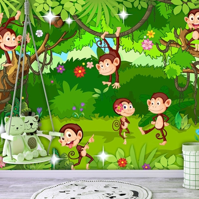 Fotomurale Monkey Tricks cm 250x175 Artgeist