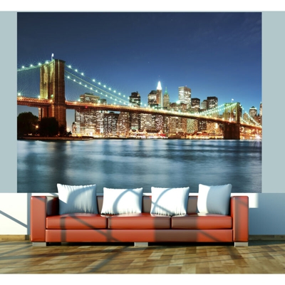 Fotomurale Il Ponte di Brooklyn luccic cm 200x154 Artgeist