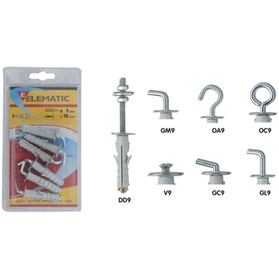 Itw Construction Products Italy - ELEMATIC BLISTER TASSELLI ENP/GM 9 (PZ.6)* (1 CF)