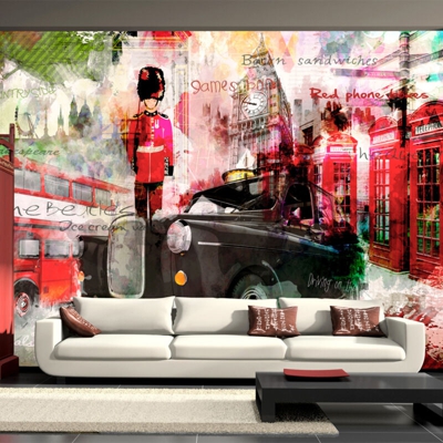 Fotomurale Vie di Londra cm 300x210 Artgeist