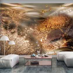 Fotomurale Dandelions World Gold cm 250x175 Artgeist precio