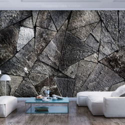 Fotomurale Pavement Tiles Grey cm 250x175 Artgeist en oferta