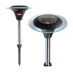 Segnapassi fotovoltaico a led 2 pezzi in acciaio e vetro 1153501 - Valex en oferta