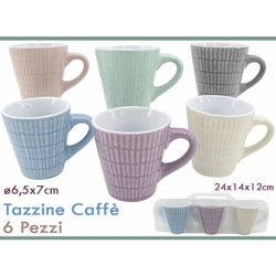 Tazzine Caffe' Conf. 6 Pz. S/P In Pvc Box - BIGHOUSE IT en oferta