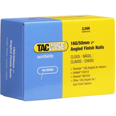 Tacwise 16G Chiodi a Stecca Angolati, Inclinati da 50 mm