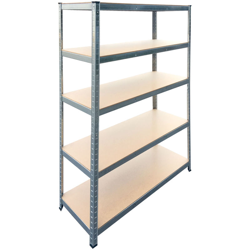 SCAFFALE Kit 5 piani Silver 300 L120xP45xH180 cm. Portata max 300 Kg - Brixo en oferta