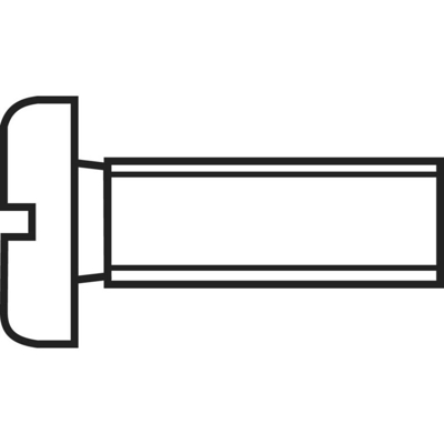 TOOLCRAFT 815870 Viti cilindriche M5 20 mm Taglio DIN 84 ISO 1207 Plastica, Poliammide 10 pz.