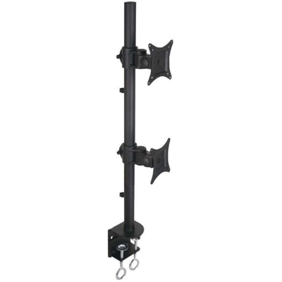 TECHLY Supporto da Scrivania per 2 Monitor 13-27'' con Morsetto