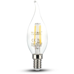 Lampadina a Filamento LED E14 a Candela Coda 4W 6000K° - V-TAC características