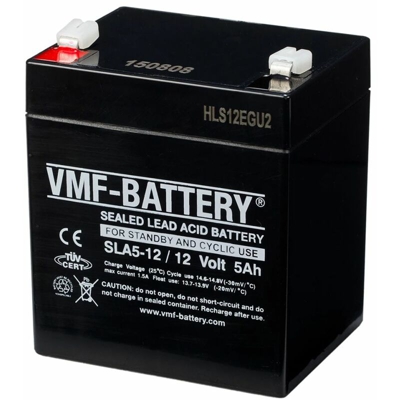 Batteria AGM Standby e a Ciclo 12 V 5 Ah SLA5-12 - VMF
