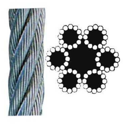 Fune In Acciaio Zincato 72 Fili Commerciale Mt. 100 Dia.Mm. 10 - EAC