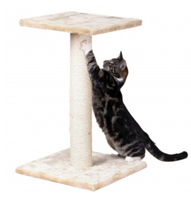 Tiragraffi Espejo Trixie: Beige: 40 × 40 cm x ø 9 cm x 69 cm