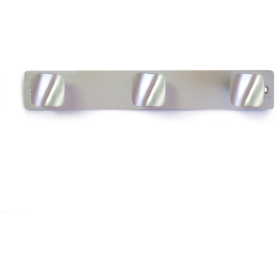 REI - Appendiabiti da parete, Alluminio-Zama, Cromato Satinato, 3 ganci. Marchio