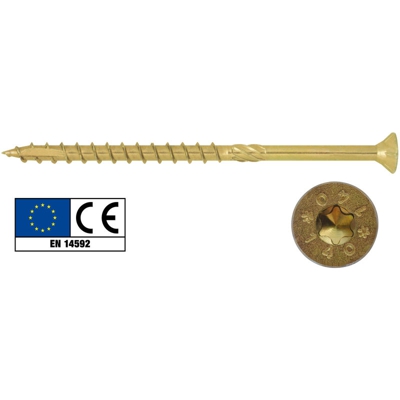 Friulsider - 50 PZ Di VITI PORTANTI X LEGNO TSP-TORX MM.10X360