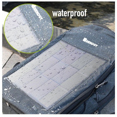 Renogy Zaino Solare Per Ricaricare Smartphone Con Energia Solare Volume 20L -Scomparto Laptop 17'
