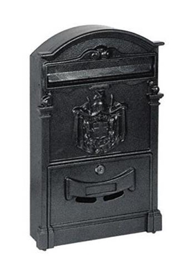 Cassetta postale residence in alluminio nero - EFFE