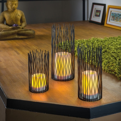 Set luci d'atmosfera a batteria africane timer luce decorativa esotec 202013