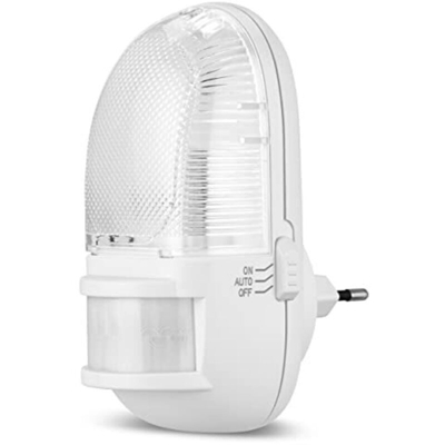 Lampada da notte con rilevatore di movimento REV 00337161 Potenza: 1 W Bianco caldo