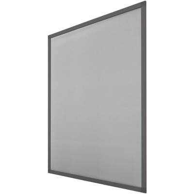 2x Zanzariera per Finestre 130x150 cm Telaio Grigio Schermo Protezione Antinsetti Zanzare Mosche Resistente alle Intemperie in Alluminio e Tessuto in