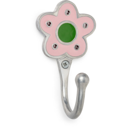 Appendiabiti da fissare alla parete o sui mobili, Alluminio, Rosa, 1 gancio. Marchio REI características