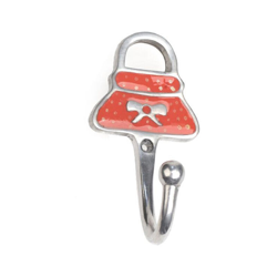 Appendiabiti da fissare alla parete o sui mobili, Alluminio, Rosa, 1 gancio. Marchio REI en oferta