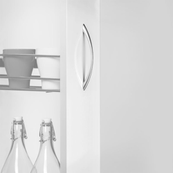 Emuca Maniglia per mobile, interasse 128 mm, Zama, Grigio metallizzato, 20 u. precio