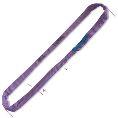 Brache Per Sollevamento 1T Nastro Ad Anello Continuo, Viola Tessuto In Poliestere Ad Alta Tenacità (Pes), L M 0,5 - ROBUR