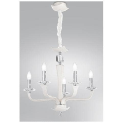 I-DESDEMONA / 5 - Lampadario bianco pitonato dal design classico 40 watt E14 características
