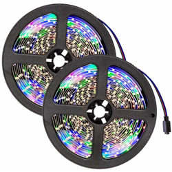 2 strisce a LED da 5m, 300 LED - bianco - TECTAKE en oferta