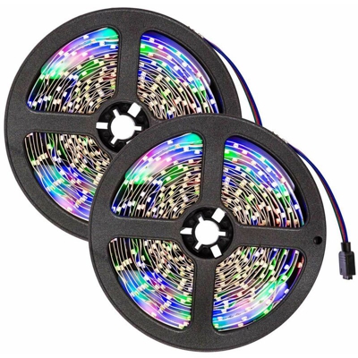 2 strisce a LED da 5m, 300 LED - bianco - TECTAKE