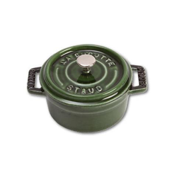 Cocotte Mini in Ghisa con Coperchio Colore Verde en oferta