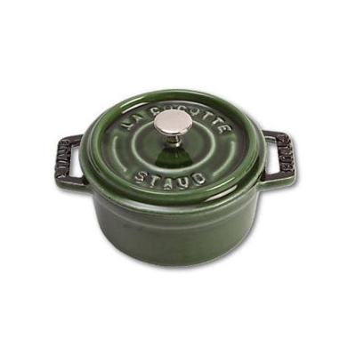 Cocotte Mini in Ghisa con Coperchio Colore Verde