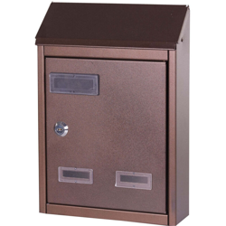 Cassetta Postale Ferro battuto - Nero/Rame - 23x9xH29 cm. - GENERIC BRAND en oferta