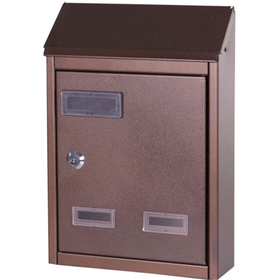 Cassetta Postale Ferro battuto - Nero/Rame - 23x9xH29 cm. - GENERIC BRAND