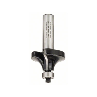Bosch Fresa ad arrotondamento Standard per legno, 12 mm, R1 12 mm, L 19 mm, G 70 mm