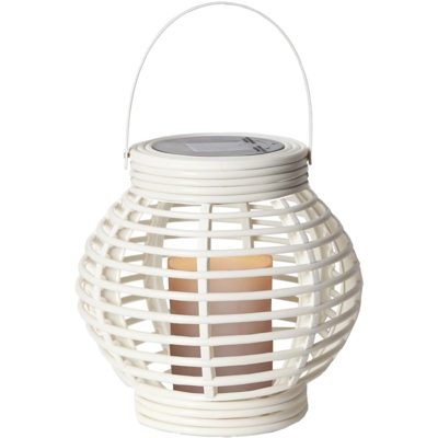 STAR – Decorazione da giardino, con LED a energia solare lanterna, bianco, 16 x 16 x 16 cm, 479 – 28 - TEC-STAR