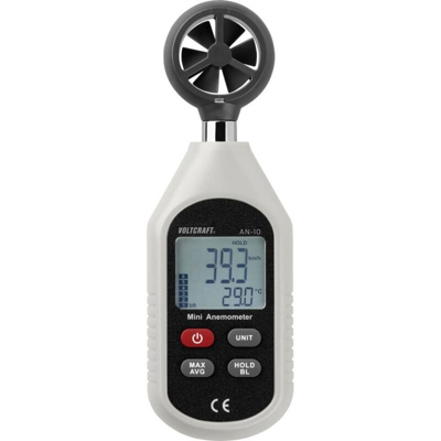 VOLTCRAFT AN-10 Anemometro 0.3 fino a 30 m/s Ventola magnetica